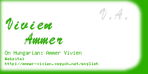 vivien ammer business card